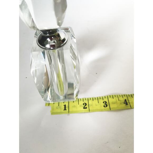 Crystal Perfume Bottle - Flat Round - Picture 11 of 11